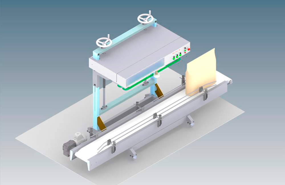 Portafolio -  Ingeniería, diseño de maquina industrial de sellado 